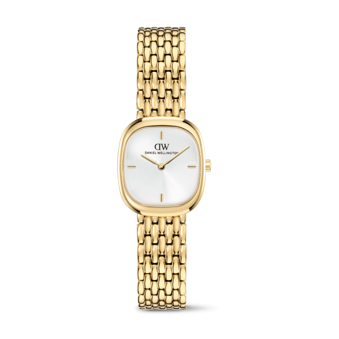 DANIEL WELLINGTON Corta White Grain-Link Gold DW00600993 Kadın KOL SAATİ