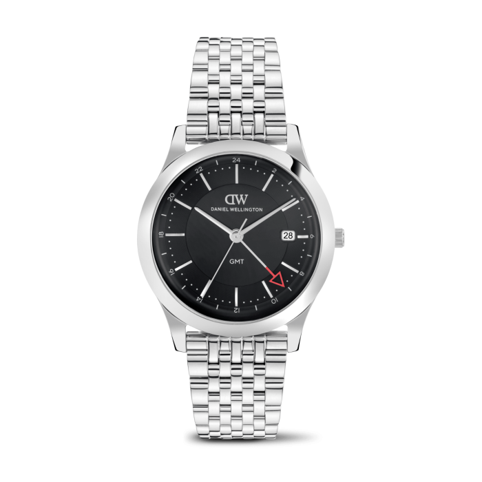 DANIEL WELLINGTON Pathfinder Gmt 7-Link Black Silver DW00600978 Erkek KOL SAATİ