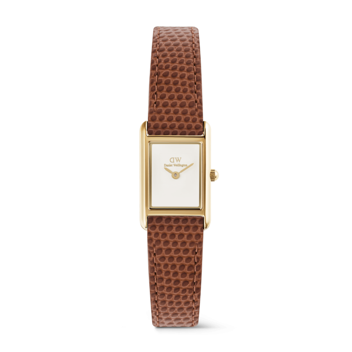 DANIEL WELLINGTON Bound Mini Light Brown Lizard Gold DW00600905 Kadın KOL SAATİ