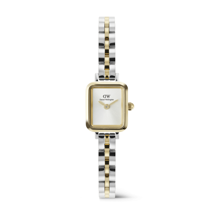 DANIEL WELLINGTON Quadro Mini Arch 3-Link Two Tone Gold DW00600925 Kadın KOL SAATİ