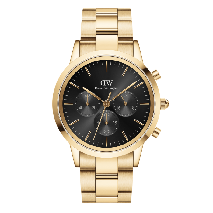 DANIEL WELLINGTON Iconic Chronograph Link Onyx DW00600641 Erkek KOL SAATİ